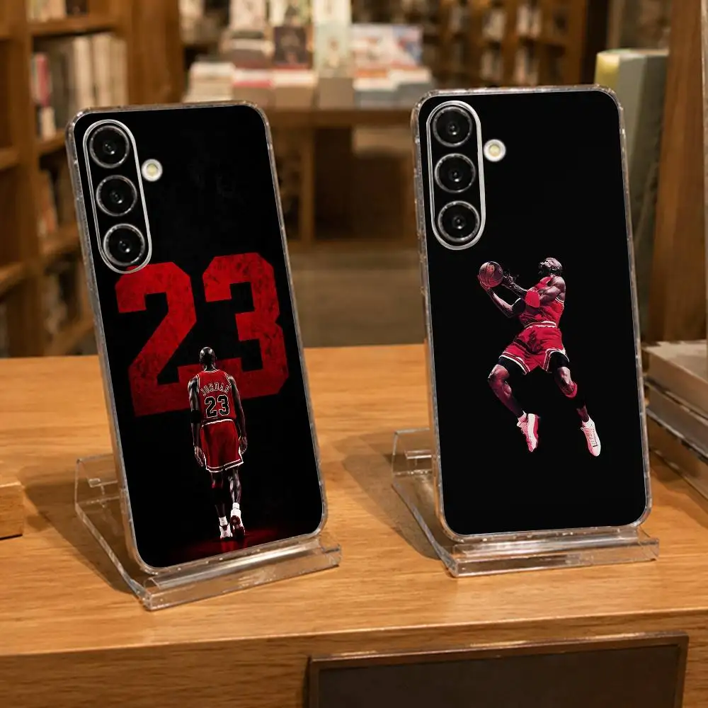 God M-Michael Jordan Clear Hard Phone Case For Samsung A71, A70, A52, A51, A40, A30,Transparent Cover