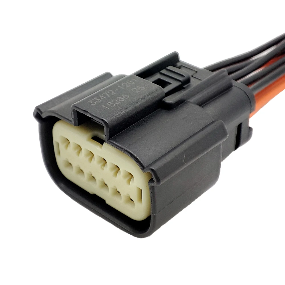 1/5/10 PCS 12 PIN 33472-1201 Suitable for Headlight Harness Plug Connector 33482-1201