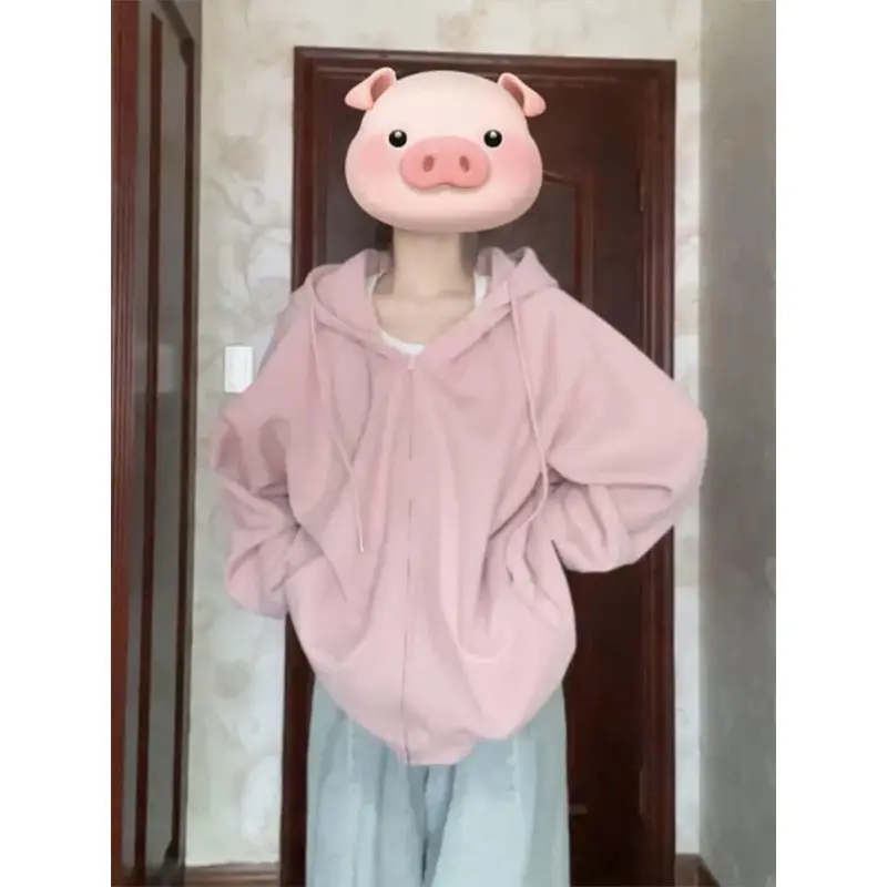 

Толстовки с капюшоном на молнии для женщин, для путешествий, осень-зима, на подкладке, термовязание, рабочая форма, униформа для учащихся средней школы в консервативном стиле