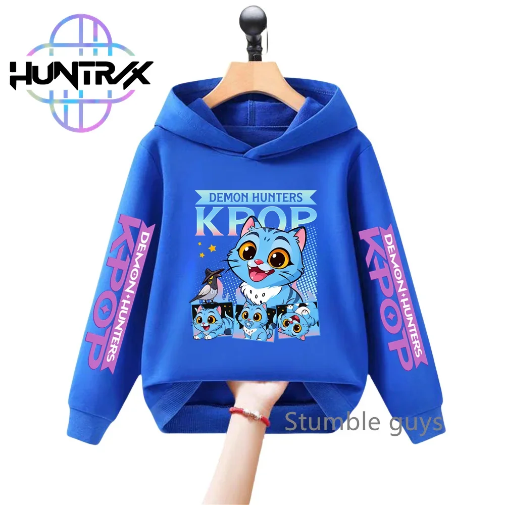 

Kids Autumn Anime Hoodie KPop Demon Hunters Long Sleeve Sweatshirt Sportswear Cartoon Boys Clothes Girls Fashion​
