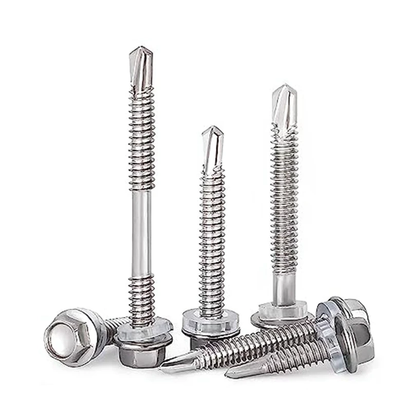 NEW-Self Drilling Screws For Metal,Stainless Steel Sheet Screws,For Building And Repair