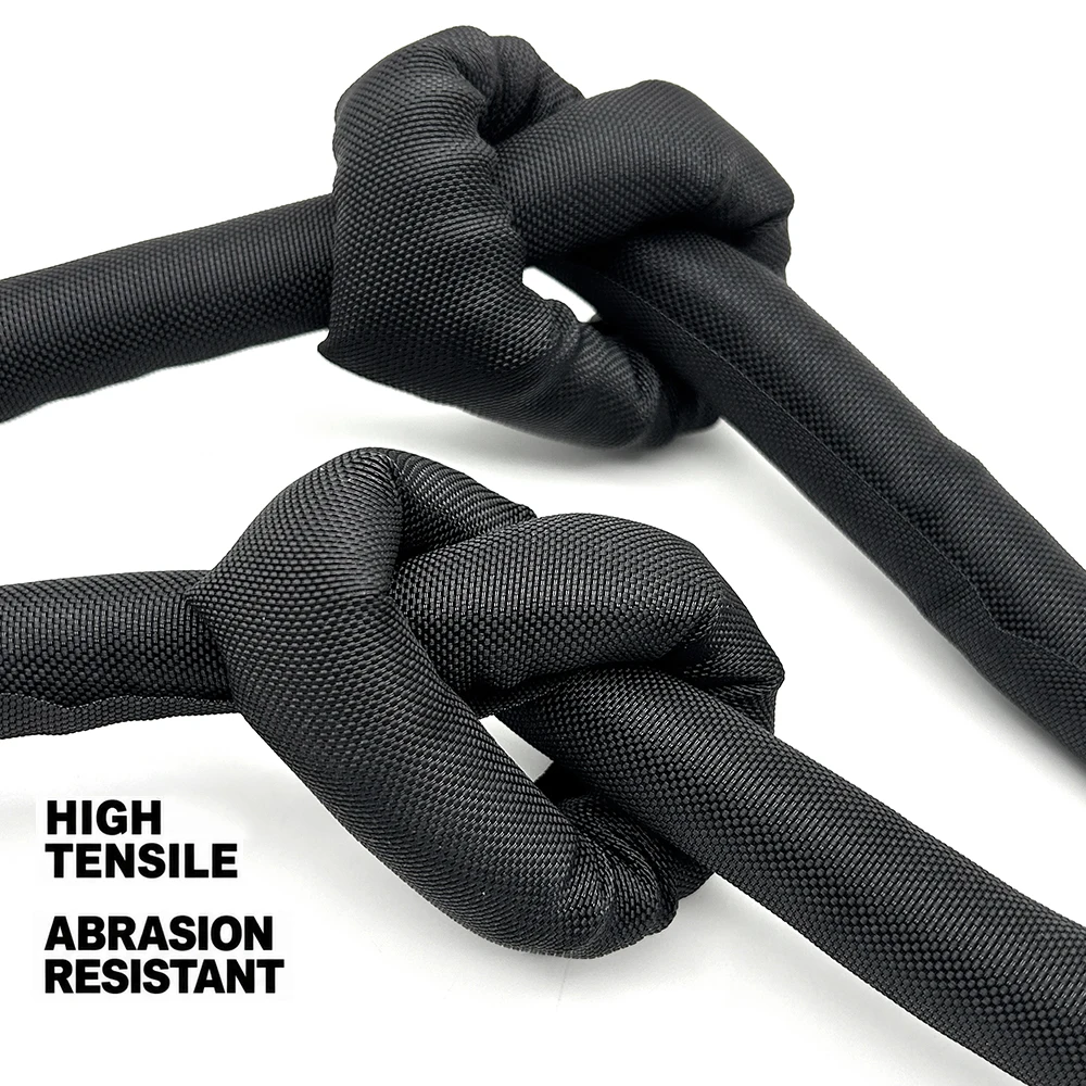 2/5/10/20M PET Open wound textile sleeve ID 3~50mm Aging resistant/flexible/polyester self winding textile mesh tube