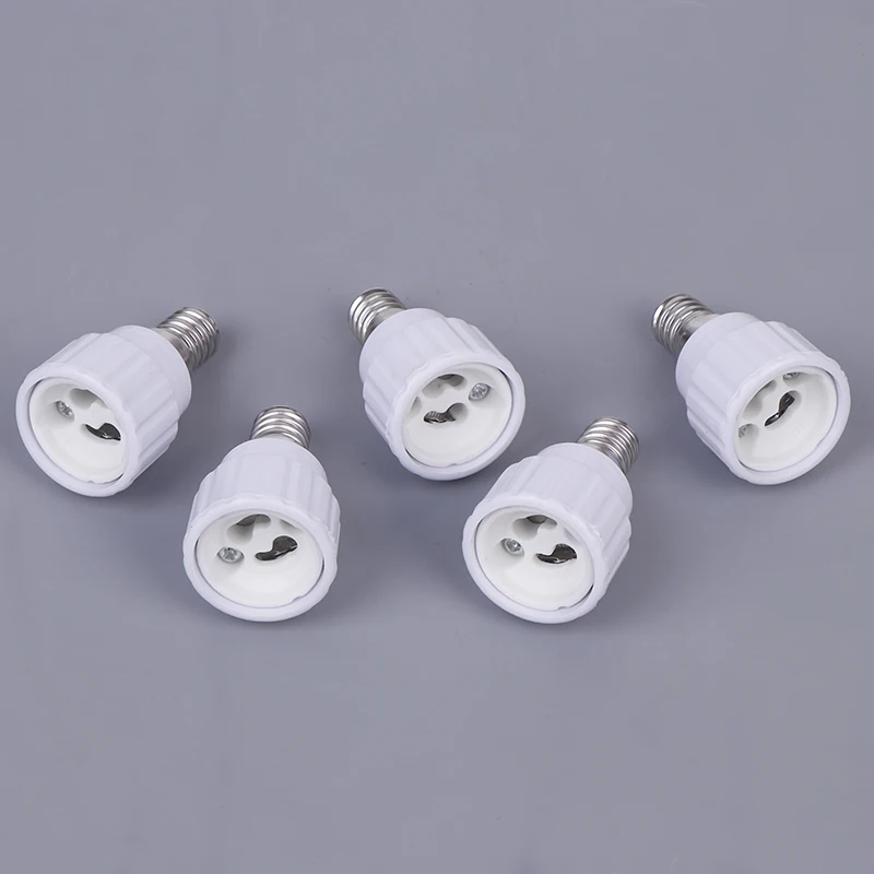 1/5Pcs Led Light Lamp Holder Converter E14 To GU10 Ceramic Base Screw Bulb Socket Adapter LED Saving Light Halogen Lamp Base