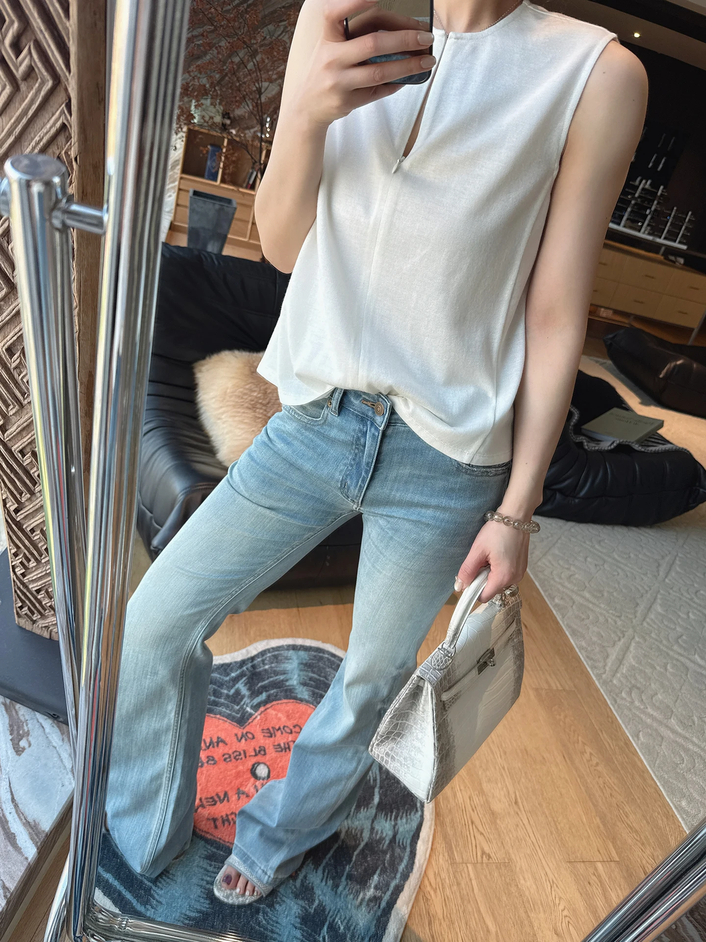 

Жилет Mandyen из шелково-шерстяной смеси, черно-белый, прочный, модный, для повседневной носки, укороченный, с цветной застежкой спереди