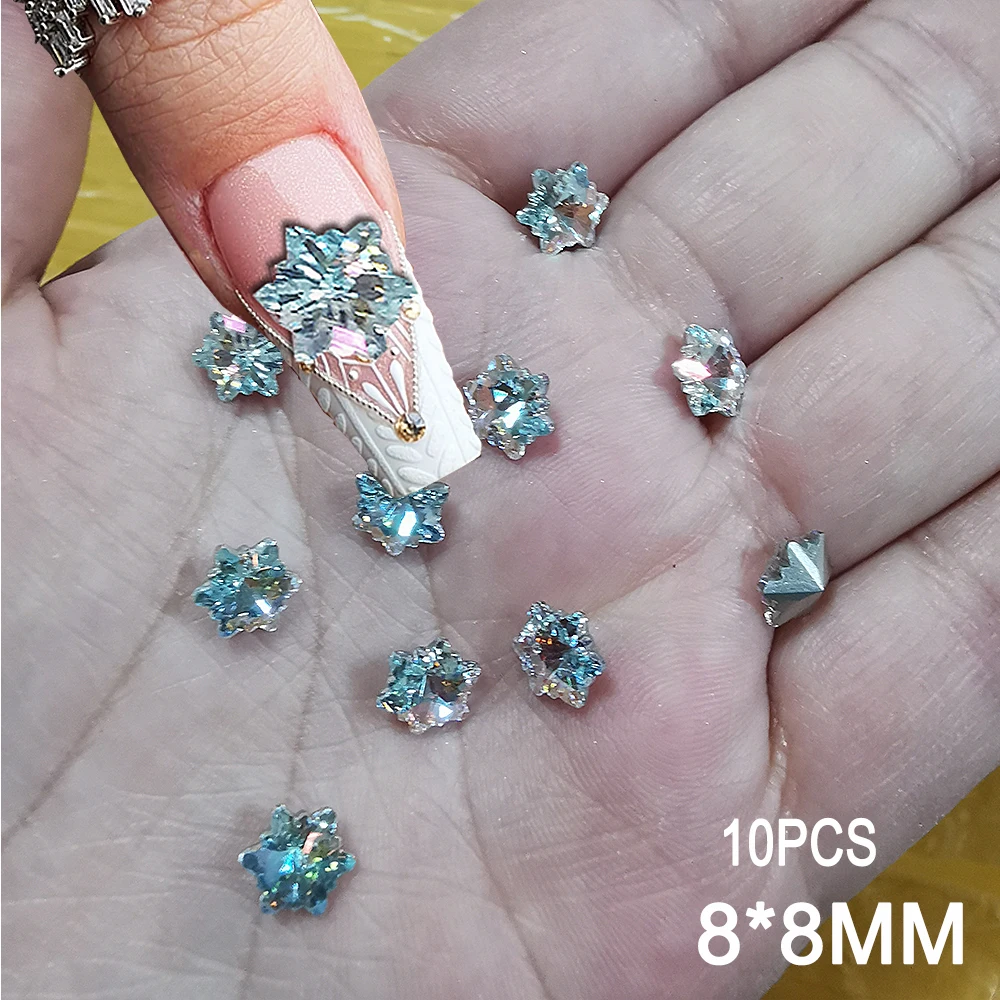 10PC 3D Snowflake C… - image