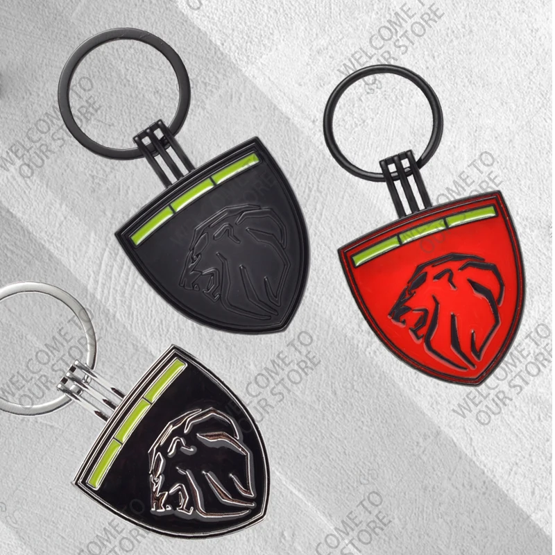 1PCS Metal Lion Key Chain For RCZ GT 208 308 3008 508 206 2008 5008 306 Rifter Expert Partner Car Logo Key Ring Auto Accessories