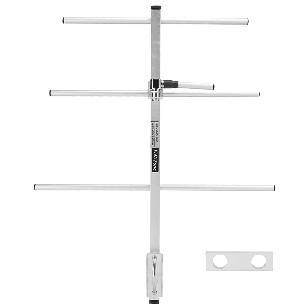 Yagi Antenna UHF430-450MHz High Gain 7DBd SO239 Connector Yagi Gamma Antenna fit for TYT MD398 Baofeng BF-888S UHF walkie talkie