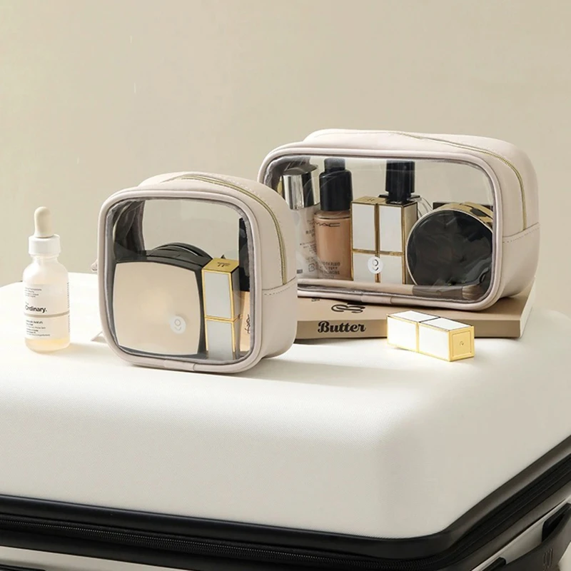 Transparent Wash Bag Makeup Organizer Clear Waterproof Bag Travelling Accesories Portable Toiletry Bag Travel Storage Mini Pouch