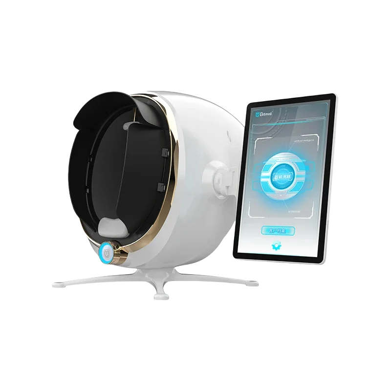 Analyseur de Scanner de peau 3D, analyse faciale en temps réel avec détection des rides des pores, miroir magique, application multilingue