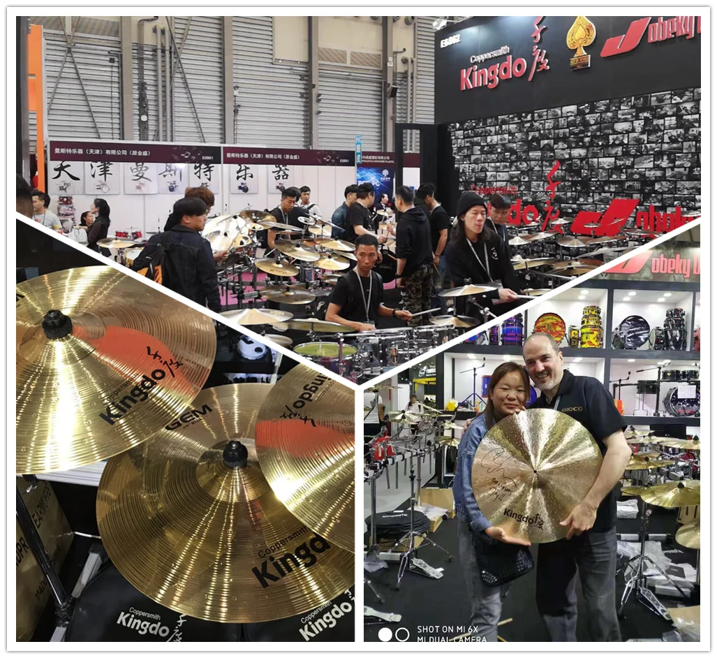 

PD 18-Inch Special Effect Drum Accessory High Quality Steel Black Rock Cymbal Holes Handmade Gong Cymbal Professional Drum Set