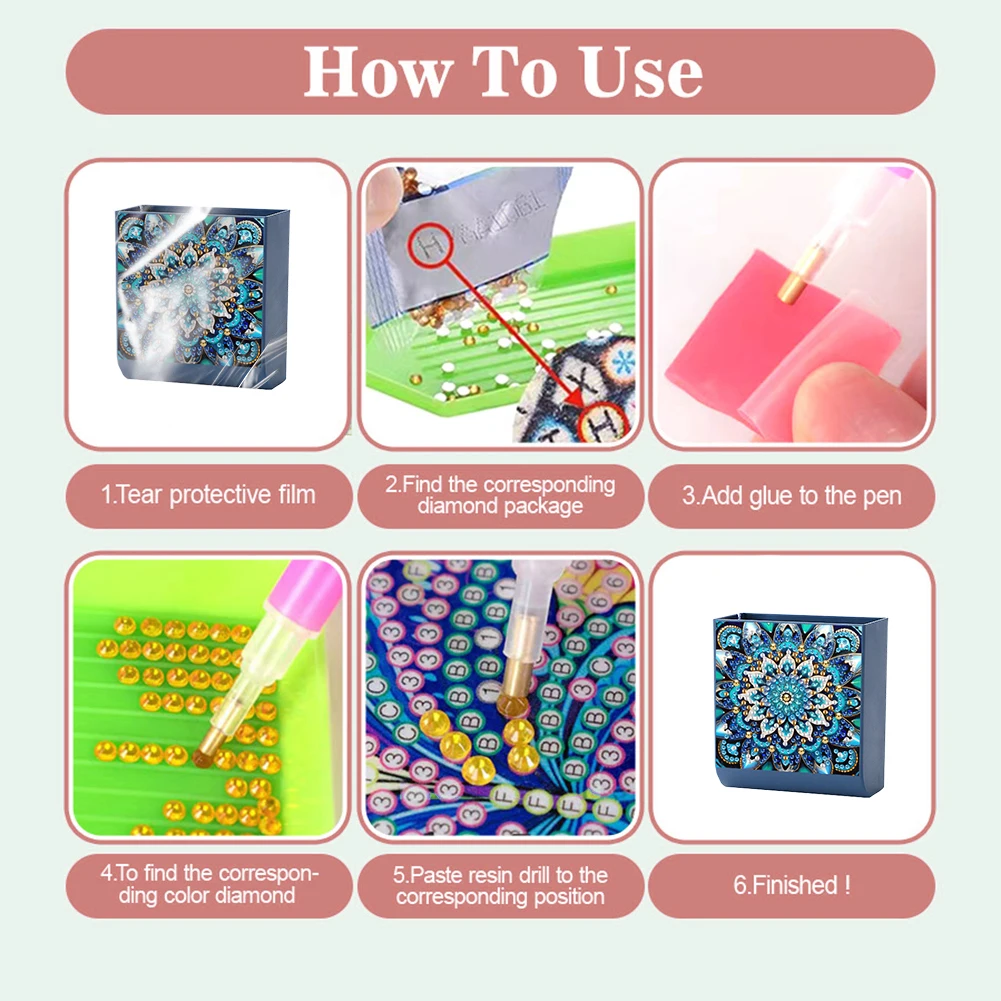 متعددة الوظائف DIY الماس طقم الطلاء حامل الحائط محطة شحن الهاتف التحكم عن بعد حامل شاحن الهاتف