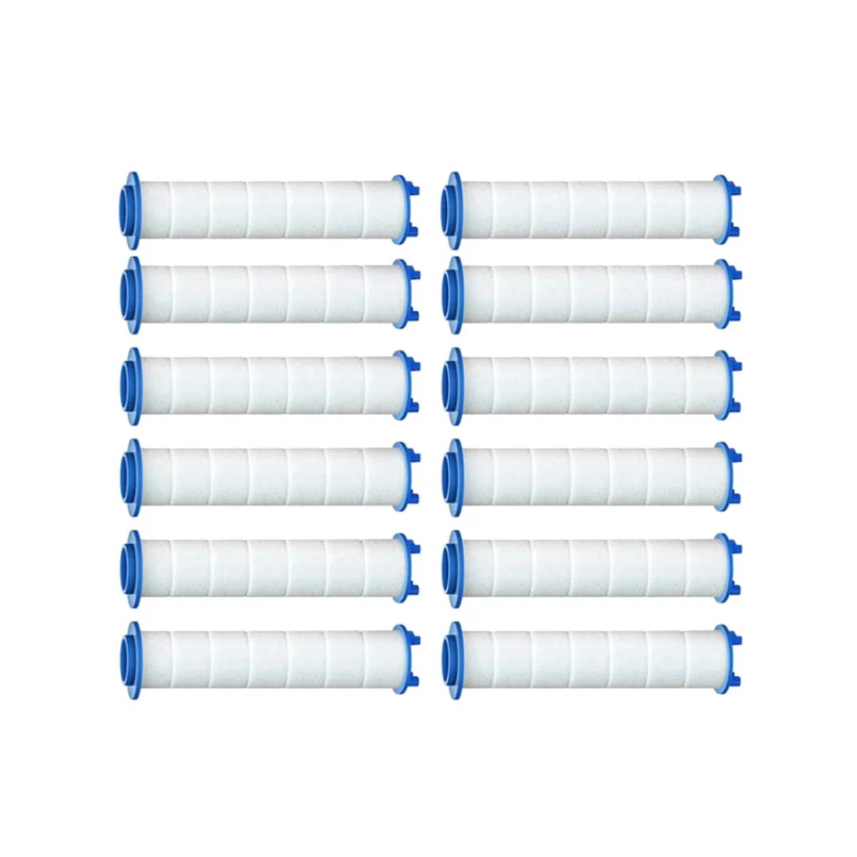 Filtro de ducha de 12 piezas de repuesto para agua dura, filtro de agua de alta salida para eliminar cloro y fluoruro para el hogar