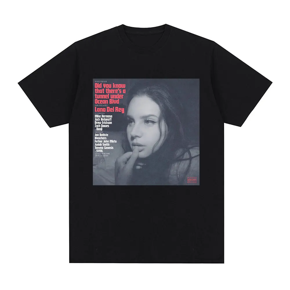 Lana Del Rey T Shirt 2023 New Music Album Did You Know That There's A Tunnel Under Ocean Blvd Graphic Print T-shirt Streetwear