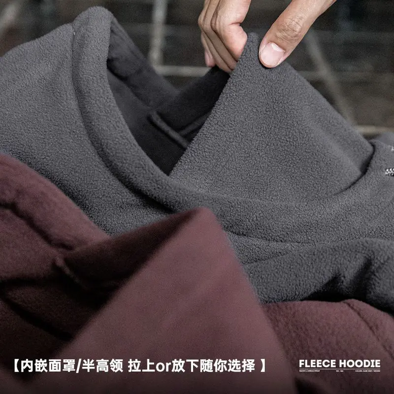 Madden Workwear الأمريكية عارضة القطبية الصوف بالاكلافا مقنعين البلوز يندبروف السترة قناع أعلى الرجال الخريف