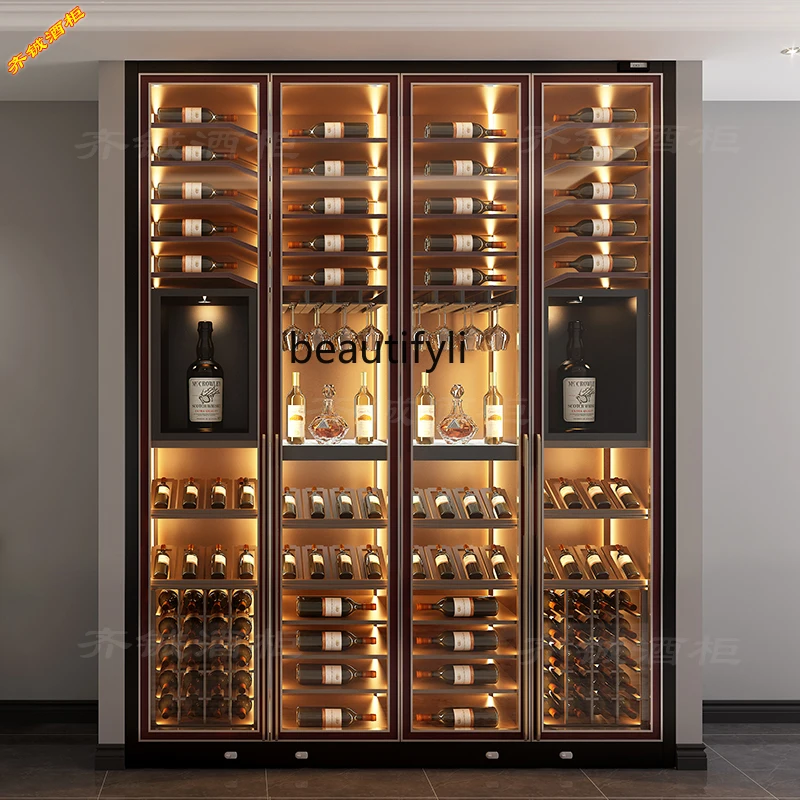 Constant temperature red wine cabinet light luxury floor wine rack winery cabinet