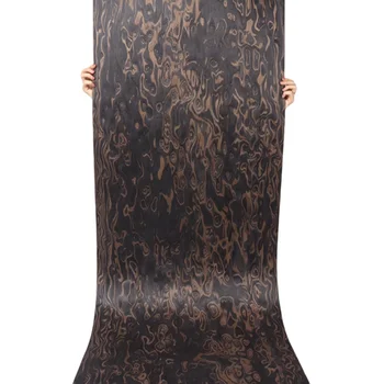 다크 브라운 나무 뿌리 질감 목재 베니어 시트, 벽 문 가구 오디오 장식, 길이: 2.5m 너비: 580mm 두께: 0.5mm 