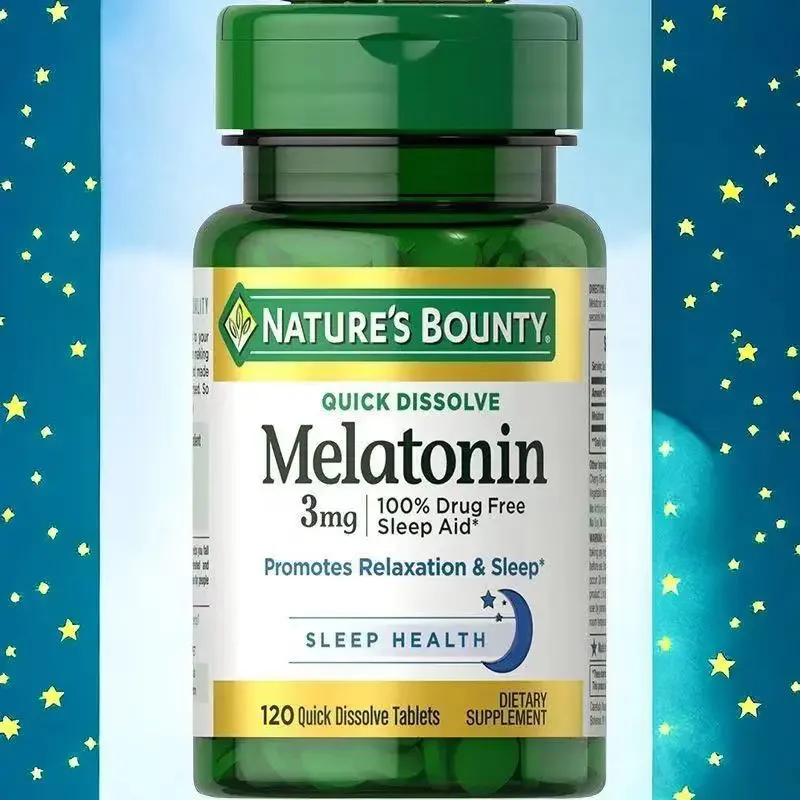 

Free Shipping Melatonin 3mg 120 Tablets Promotes Relaxation & Sleep