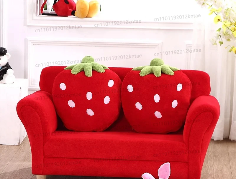 Sofa Cute Cartoon Fabric Strawberry Sofa Modern Tatami Combination  Sofa