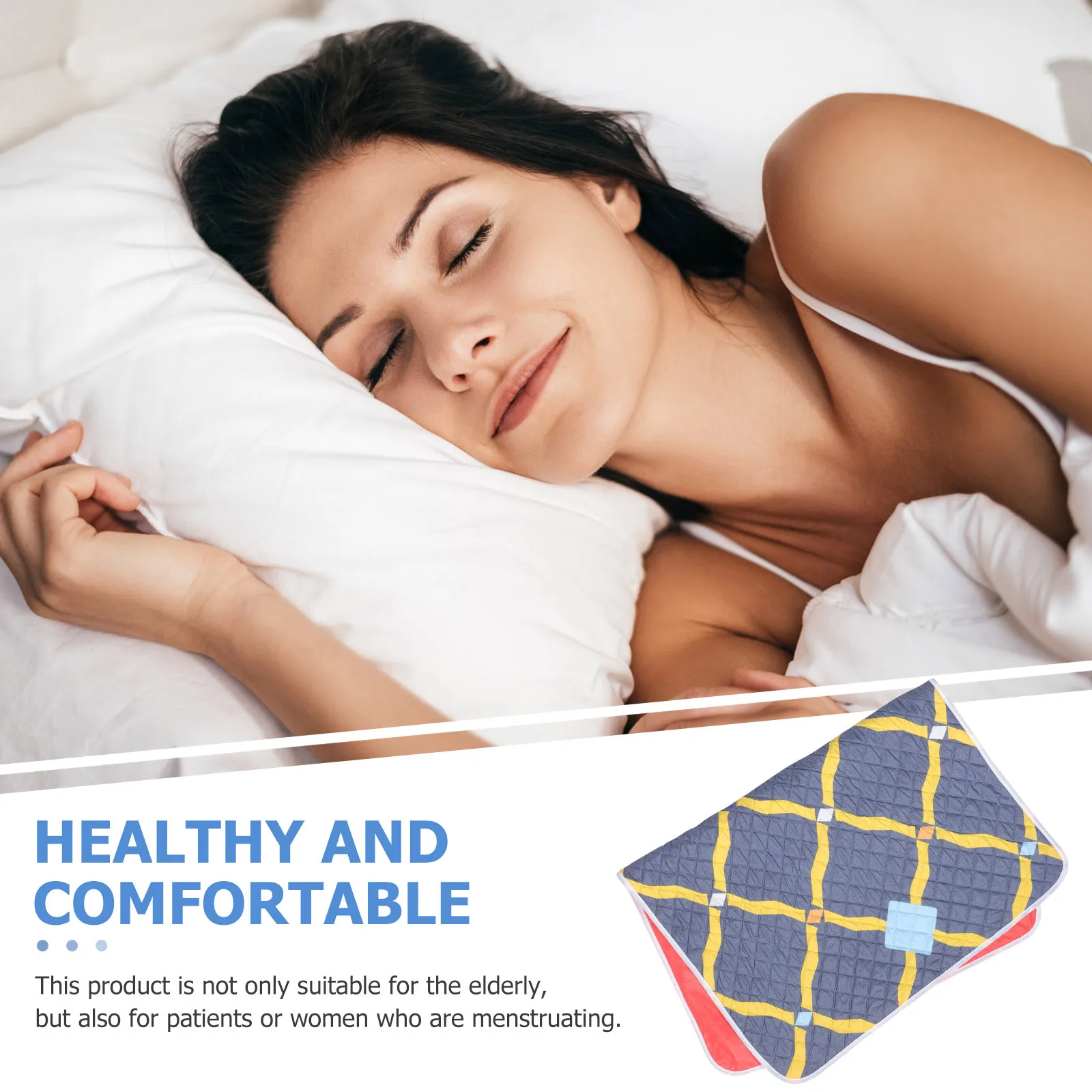 وسادة سلس البول من القطن وسادات سفلية ماصة مقاومة للماء للبالغين والأطفال وكبار السن وسادات حماية مبولة قابلة للغسل