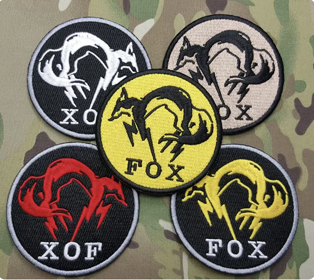 

Металлическая шестерня Solid MGS 5, алмазная нашивка для собак, группа спецназа, призрачная вышитая нашивка в полоску, наклейка для одежды, нашивки