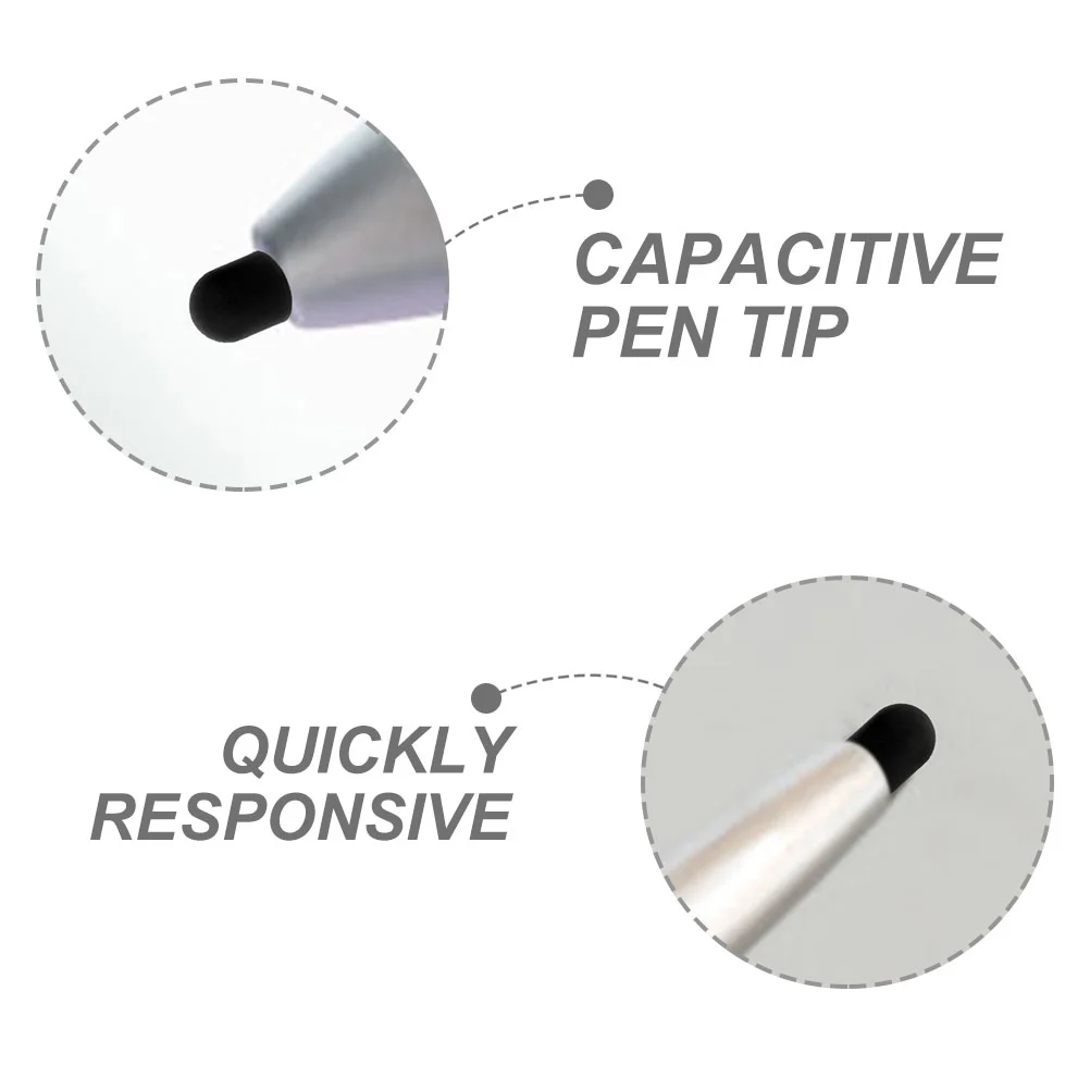 20 Pcs Phone Pens Stylus Capacitive Replacement Head Tips for Touchscreen Capacitance Black Screens