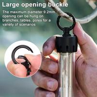 Maximum Diameter 9.2mm Hanging Buckle Portable Camping Light Hanging Hooks for Outdoor Tent Lamp for Picnics for Versatile