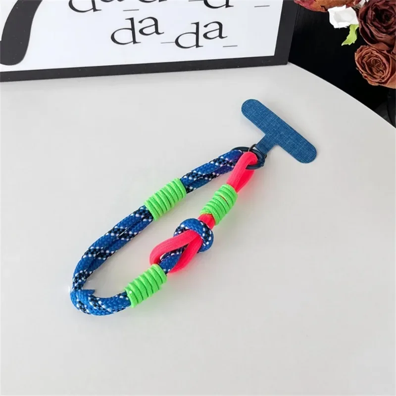 Śliczna smycz do telefonu komórkowego Wisząca dekoracja Można nosić Twist Rope Anti-loss Pendant Fashion Mocne krótkie paski na nadgarstek