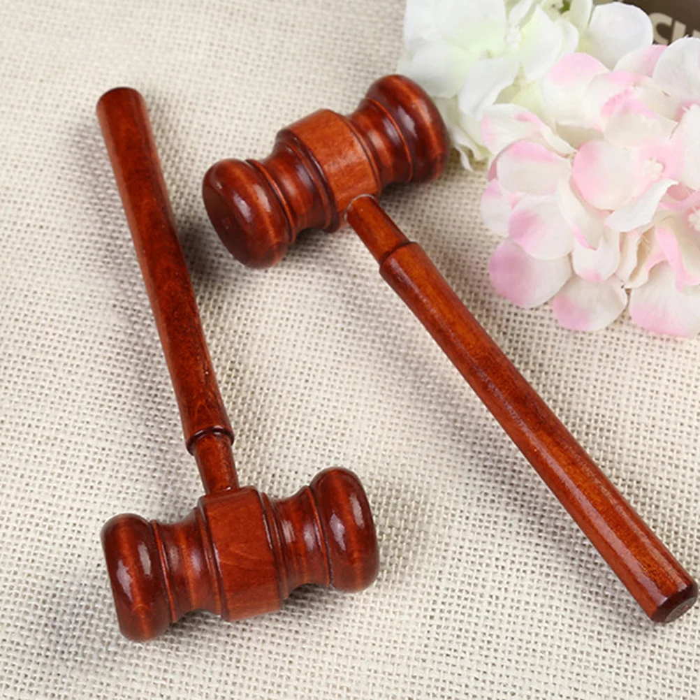 

3pcs Wooden For Judge Gavel Ornament Lawyer Auction Sale Hammer Solid Mini Gavel Portable Court Decor Table Organizer