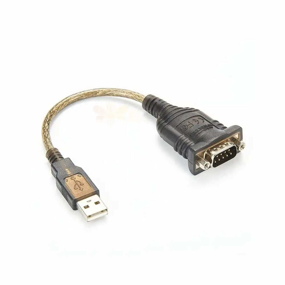  Conector macho USB para DB9 Pin RS232 conector macho com cabo 0,3 metro
