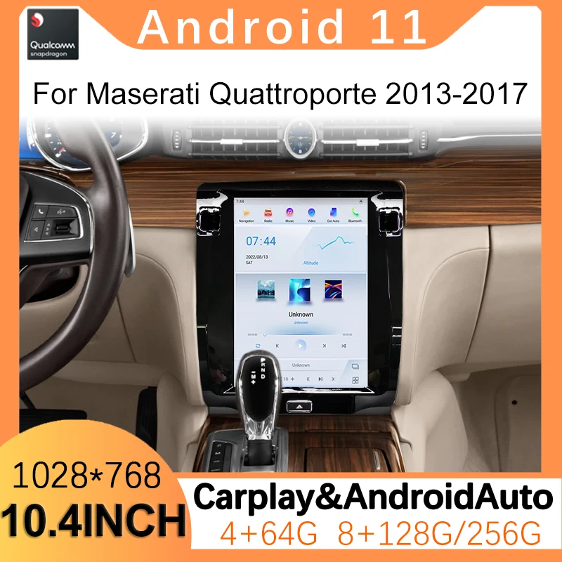 Android 11 Car Multimedia DVD Stereo Radio For Maserati Quattroporte 2013-2017 GPS Navigation CarPlay Auto Radio Screen Player