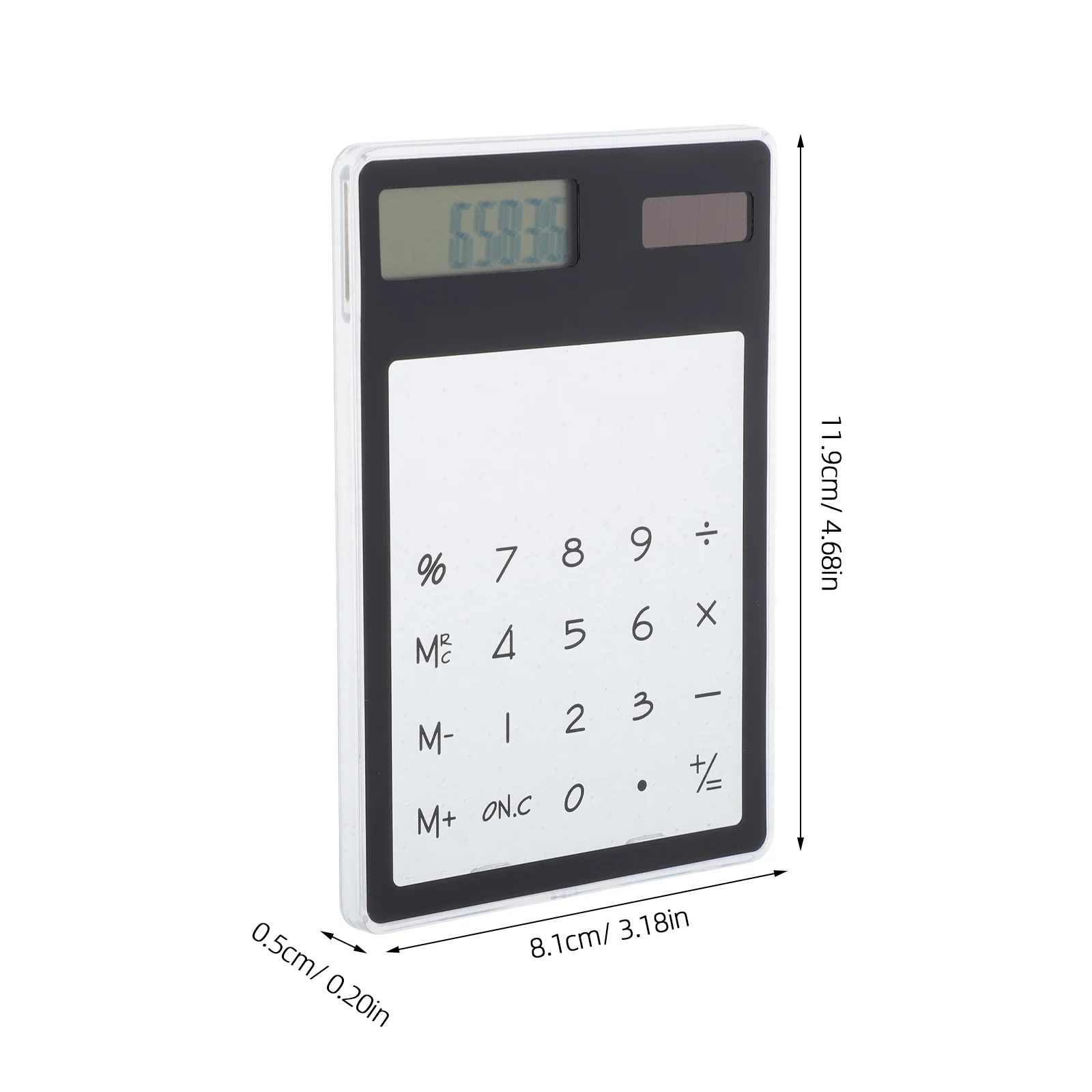 آلة حاسبة مدمجة تعمل بالطاقة الشمسية مكونة من 8 أرقام بتصميم لوحة اللمس خفيفة الوزن ومحمولة للاستخدامات المختلفة