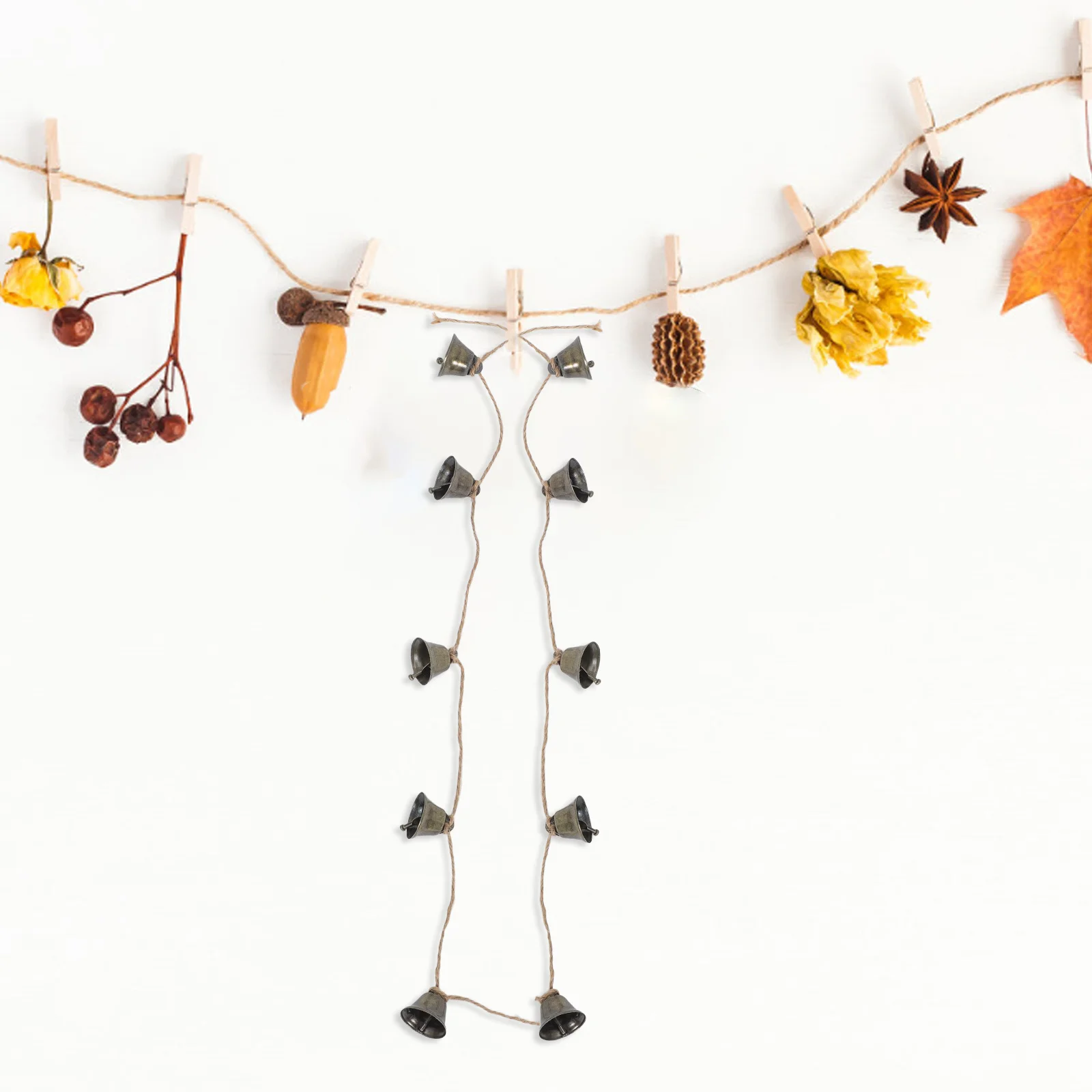 

11pcs Bell Pendant Decorative Hanging Ornament For Home Door Wall Garden Yard Outdoor Festive Holiday Party Supply Courtyard