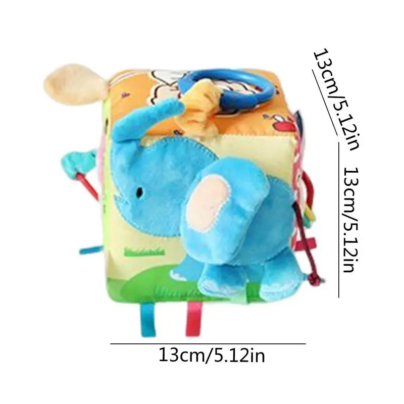 ใหม่ Early การศึกษาเด็กตุ๊กตาหนานุ่ม Rattle Ocean 6-Sided Ball ของเล่นแขวนบล็อกลูก Soft Plush กิจกรรม cube ของเล่น