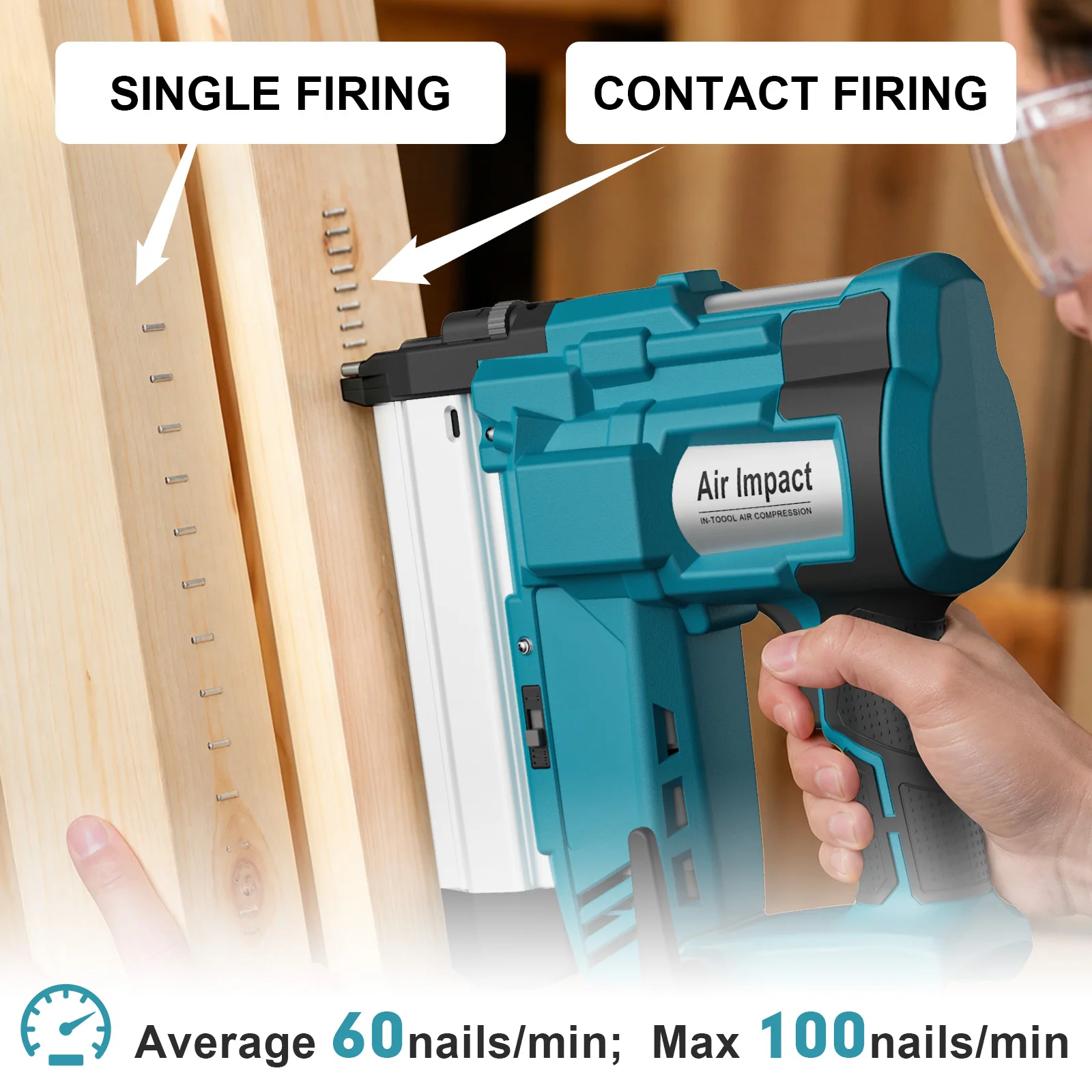 18V Cordless Nail Staple Gun F - Staple Gun Electric review and price