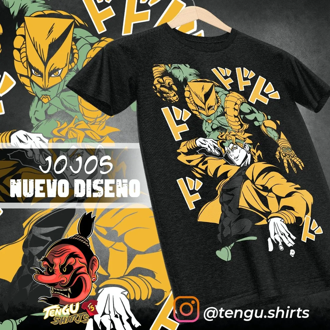 JoJo Bizarre Adventure Shirt Jotaro Kujo T-Shirt Dio Giorno T-Shirt Anime Shirt