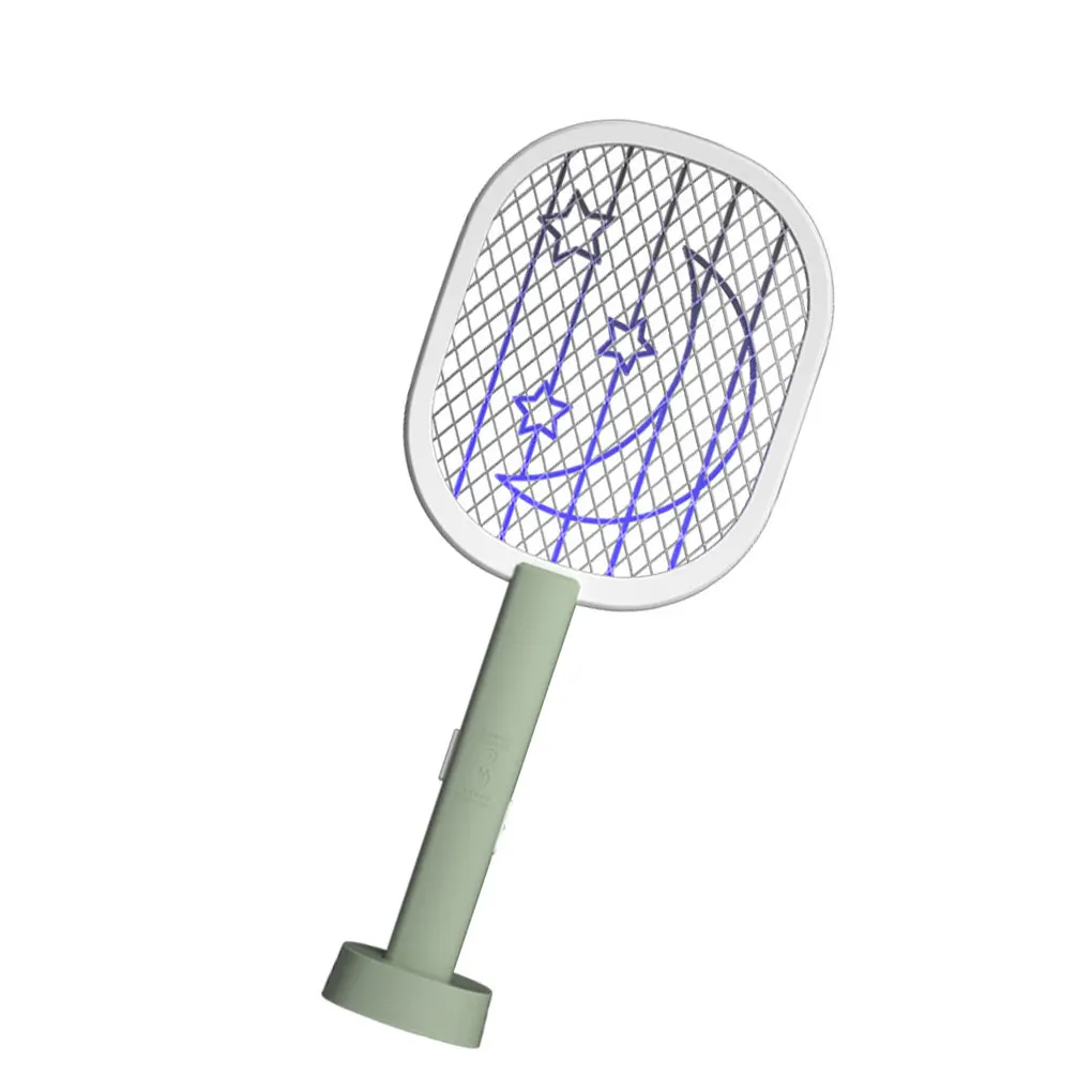 

Fly Racket 5W Светодиодная перезаряжаемая батарея от насекомых Электрическое портативное устройство для борьбы с вредителями, падающая звезда, белый