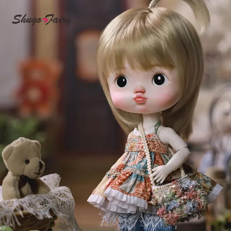ShugaFairy Zhuzhubao 1/6 Bjd Doll Big Head Baby Pout Face Cute  Double Eyelids High Quality Ball Jointed Dolls