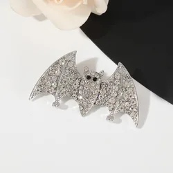 New Bizarre Alloy Rhinestone Bat Brooches For Women Unisex Creative Animal Brooch Pins Casual Party Jewelry Accessories Gifts