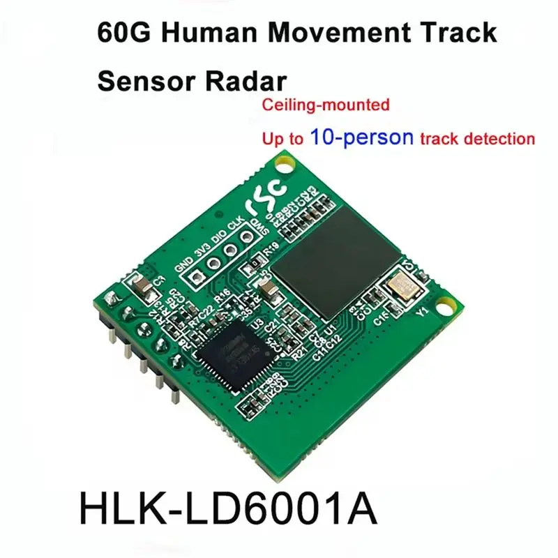 DT39 60GHz LD6001A for Radar Module High-Precision Multi-Target Human Movement Track Sensor 4T4R for Indoor Detection