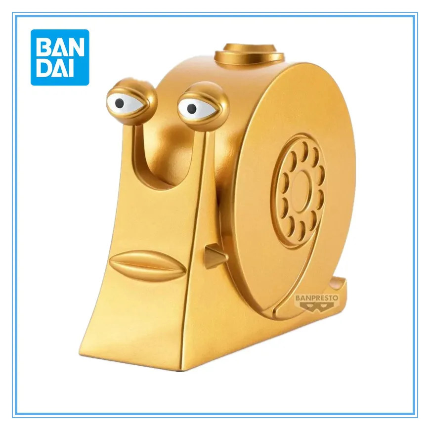 

Bandai Original Banpresto Anime ONE PIECE SOFVIMATES Golden Den Den Mushi PVC Action Figure Model Collectible Toy Gifts