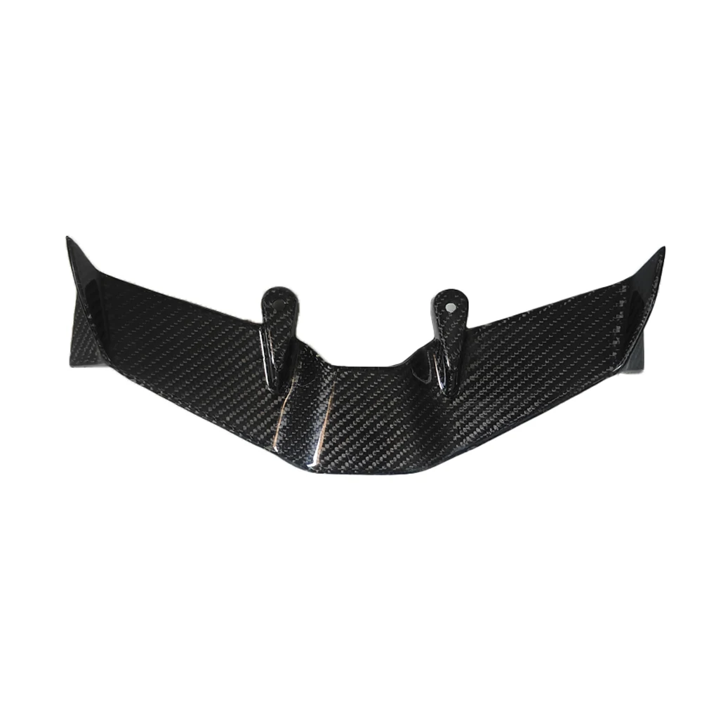 new for Triumph Street Triple 765 Carbon fiber motorcycle exposed front spoiler Winglet aerodynamic GP wing kit spoiler2019-2025 - Image 4