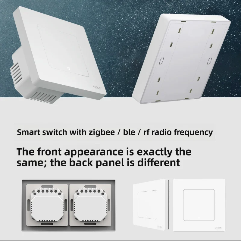 مفتاح ترحيل ذكي MOES Tuya Zigbee 3.0 بمعيار الاتحاد الأوروبي 10A سلك فردي/محايد عالمي، مفتاح حائط بتوقيت التطبيق ولوحة التبديل #4