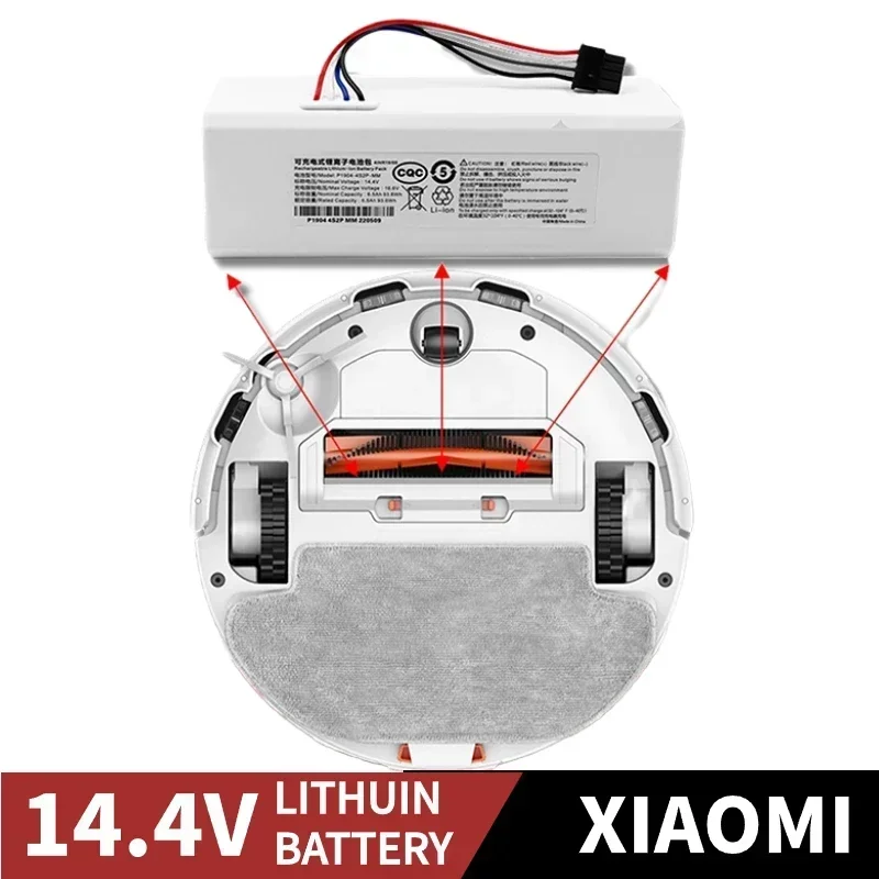 

For Xiaomi Robot Battery 14.4V 1C STYTJ01ZHM Mijia Mi Vacuum Cleaner Sweeping Mopping Robot Replacement Battery G1