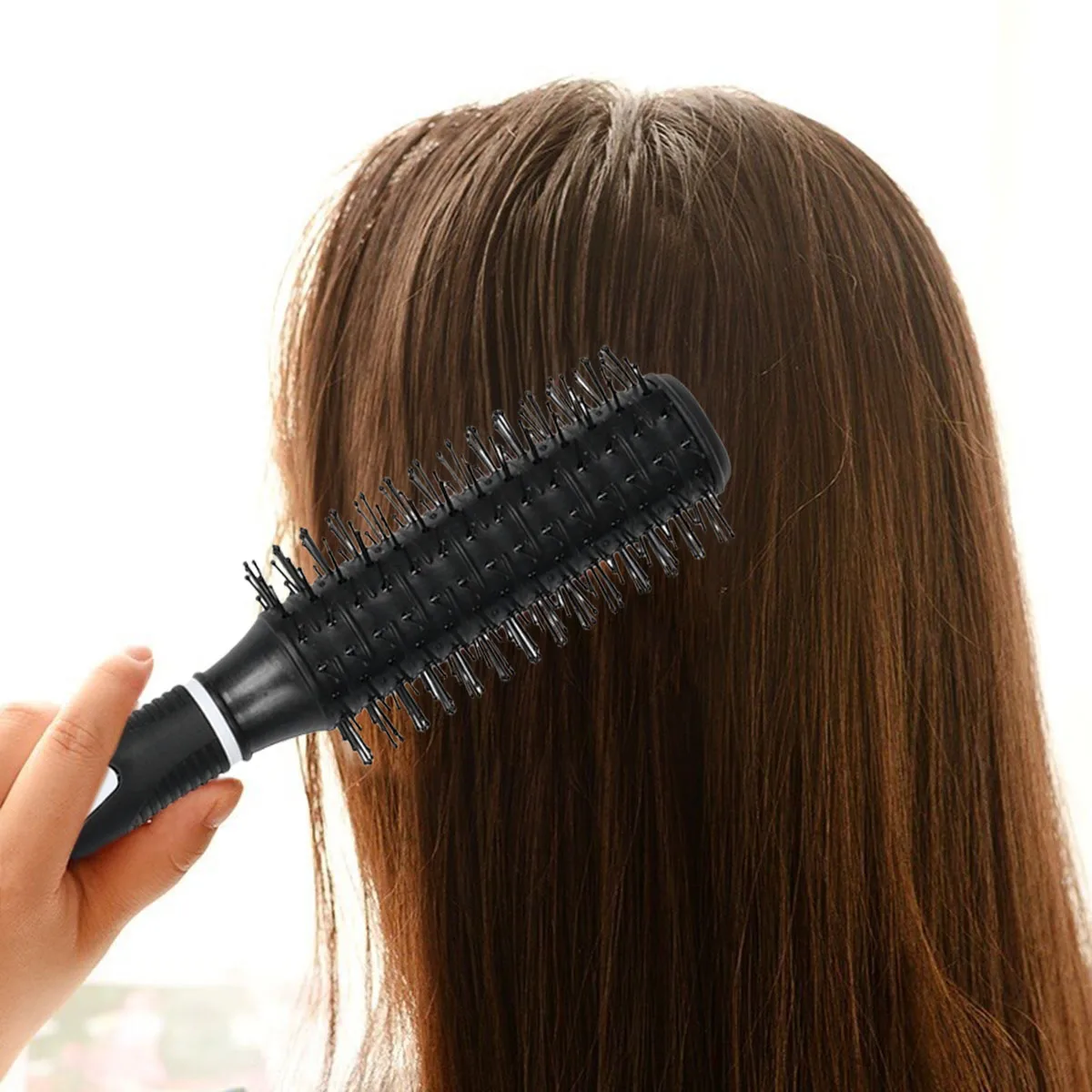 1 قطعة صندوق تخزين مشط الأسطوانة الأسود الإبداعية البلاستيك مشط شكل متعدد الأغراض أخفى المحمولة تخزين الحاويات لصالون المنزل #1