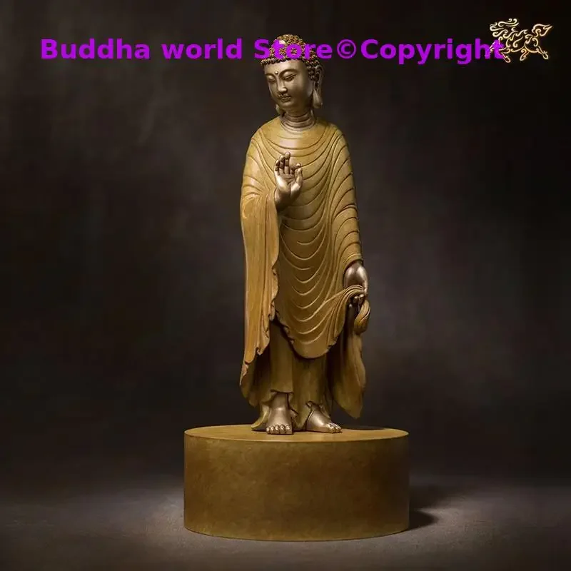 A+ Asia Thailand home altar high grade decorative buddha statue PU DU ZONGSHENG buddha BLESS family safe health bronze statue