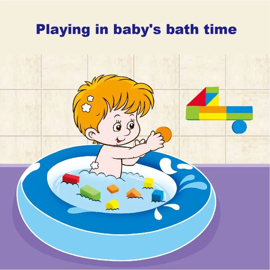 Foam Building Blocks for Toddlers 24 Years Old 41Piece EVA Soft Stacking Blocks Set Safe Baby Bath Foam Toy for Early Learning