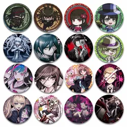 Anime Game Danganronpa Makoto Celestia Monokuma Junko Button Pins Magic Cartoon Character Badge Backpack Jewelry Gift for Friend