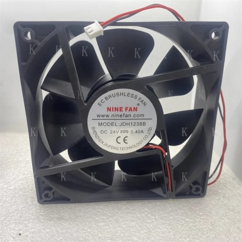 C  FOR   NINE FAN JDH1238B DC24V 0.40A 120*120*38MM 2-wire inverter cooling fan