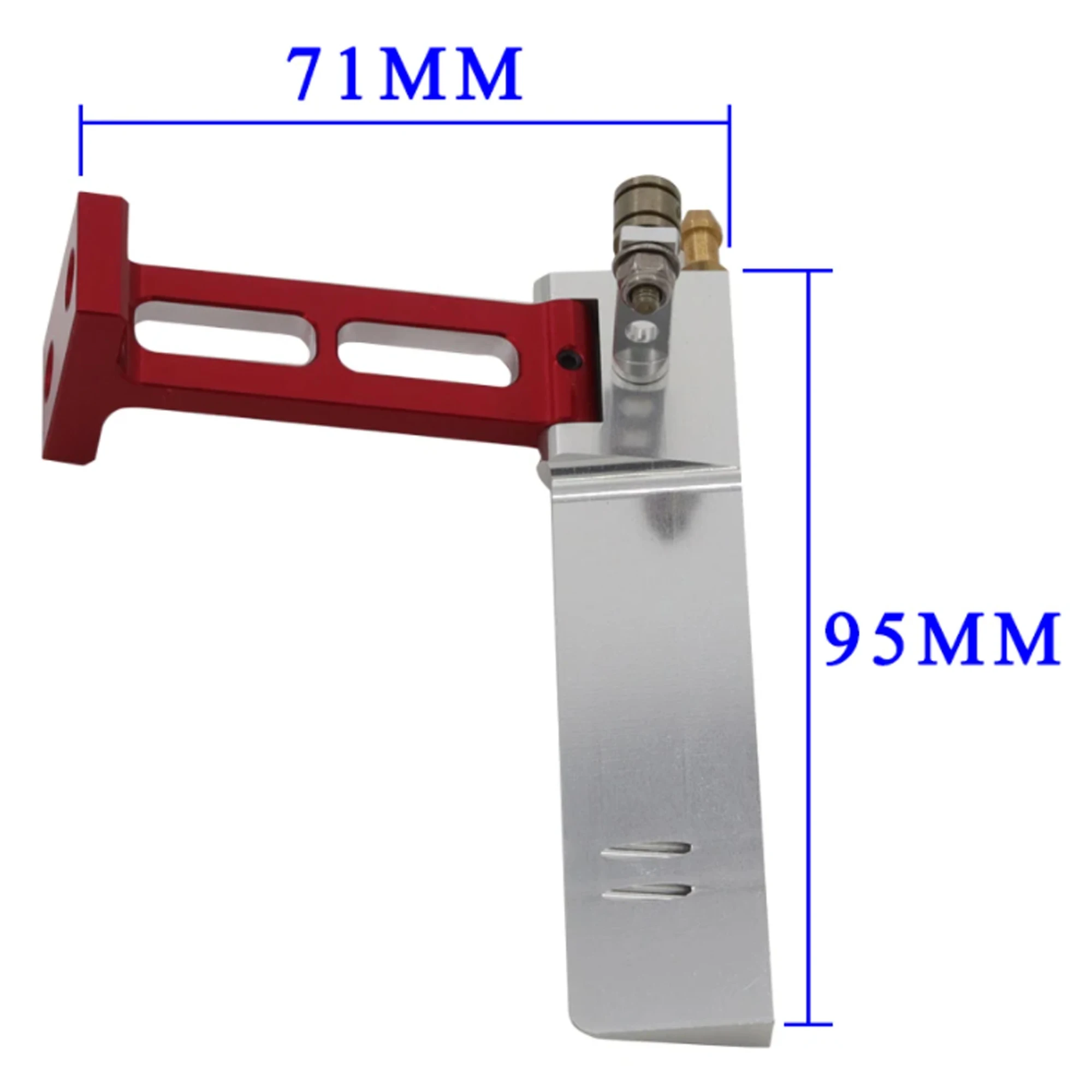 Gouvernail de direction en métal CNC, ailerons tournants, rabats de garniture, pièces de rechange pour UDI903 UDI005 UDIRC RC, mise à niveau des pièces de bateau
