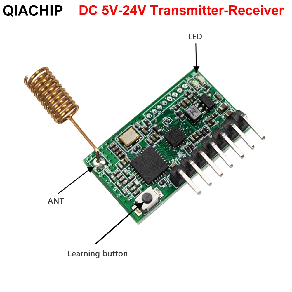 

QIACHIP 868Mhz Receiving and Transmitting Integrated 4CH 4 Button RF Remote Control Switch For Arduino Uno Module
